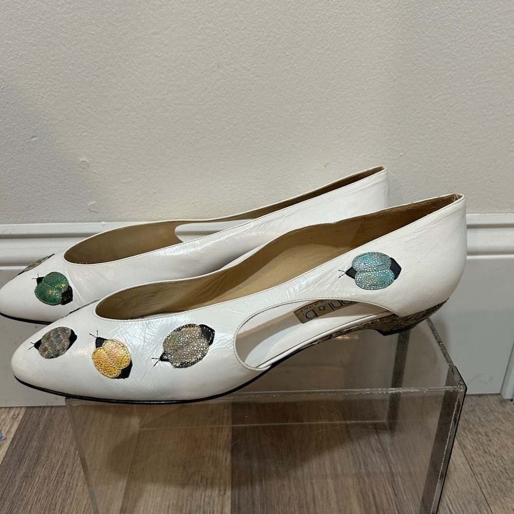 Lanzoni & B vintage kitten heel shoes size 42 - Picture 3 of 12